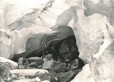 The Rockies: ice cave in the Great Glacier, Mount Sir Donald, Canada, 1895. Creator: William Notman & Son