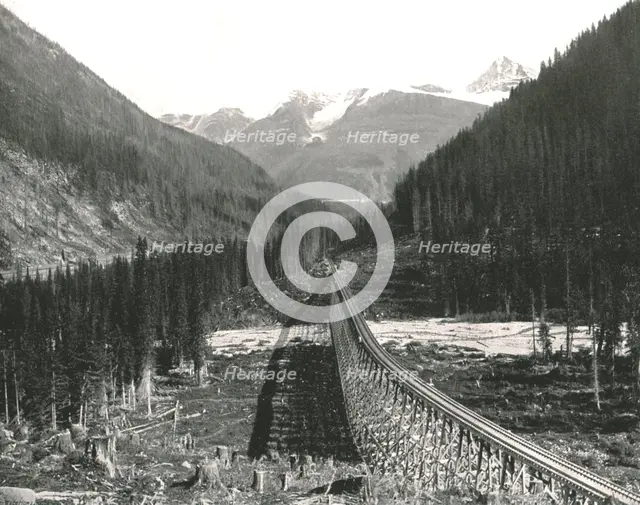 The Rockies: 'Loop showing four tracks', 1895.  Creator: William Notman & Son.