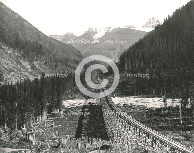 The Rockies: 'Loop showing four tracks', 1895.  Creator: William Notman & Son.