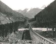 The Rockies: Loop showing four tracks 1895. Creator: William Notman & Son