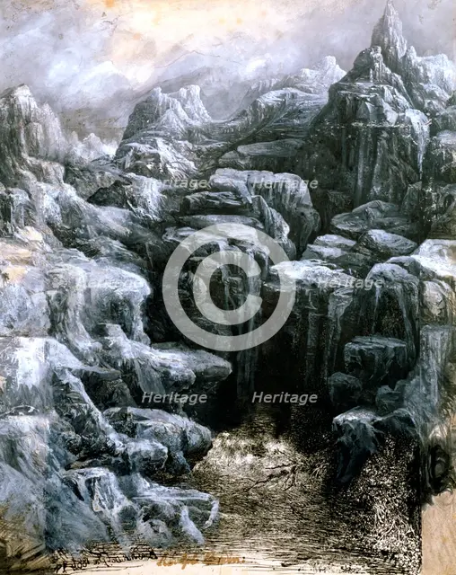 'The Rocks', c1842-1885. Artist: Rodolphe Bresdin