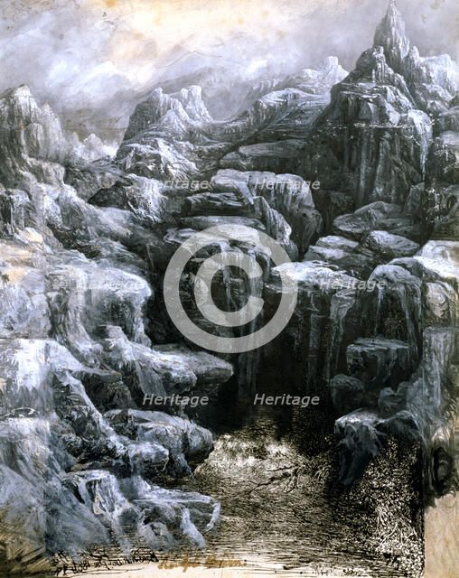 'The Rocks', c1842-1885. Artist: Rodolphe Bresdin