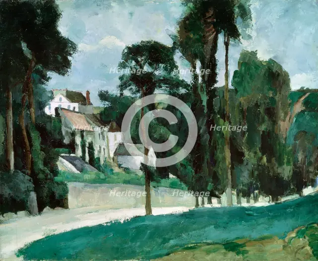 'The Road at Pontoise', 1875. Artist: Paul Cezanne