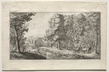 The Road at the Border of the Woods. Creator: Albert Flamen (Flemish, c. 1620-1669)