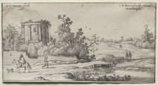 The Road by the Little Round Temple. Creator: Adriaen van de Velde (Dutch, 1636-1672)