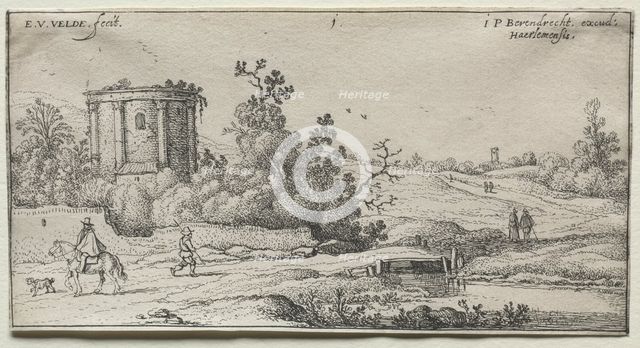 The Road by the Little Round Temple. Creator: Adriaen van de Velde (Dutch, 1636-1672).
