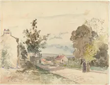 The Road from Versailles to Louveciennes, c. 1872. Creator: Camille Pissarro
