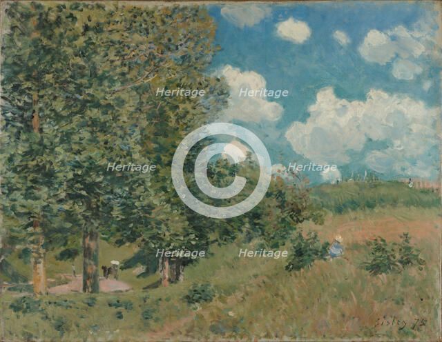 The Road from Versailles to Saint-Germain, 1875. Artist: Sisley, Alfred (1839-1899)