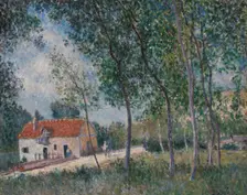 The Road from Moret to Saint-Mammès, 1883-85. Creator: Alfred Sisley