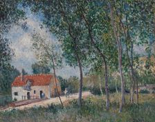 The Road from Moret to Saint-Mammès, 1883-85. Creator: Alfred Sisley