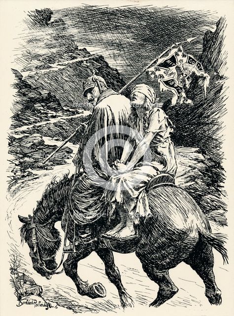 'The Road of Victory - Stage VI', c1920. Artist: Bernard Partridge.