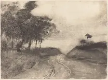The Road (La route), c. 1878/1880. Creator: Edgar Degas
