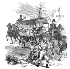The Road - wagons, etc, 1844. Creator: Unknown