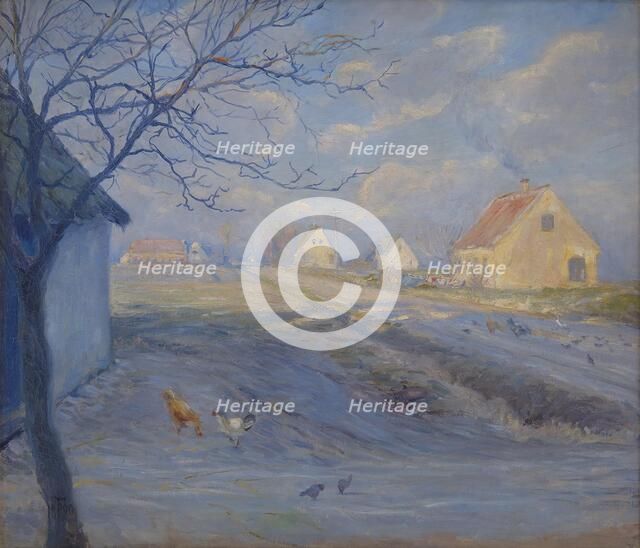 The Road to Copenhagen from Kastrup. The Island of Amager, 1890. Creator: Theodor Esbern Philipsen.