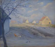 The Road to Copenhagen from Kastrup. The Island of Amager, 1890. Creator: Theodor Esbern Philipsen