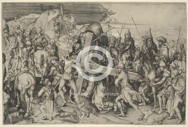 The Road To Calvary, 1485-91. Creator: Martin Schongauer.