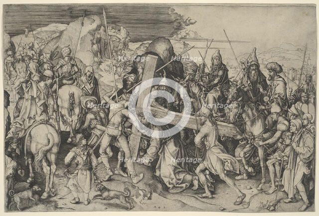 The Road To Calvary, 1485-91. Creator: Martin Schongauer.