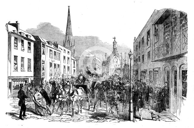The Road to Goodwood - Chichester Cross, 1858. Creator: Unknown.