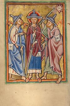 The Road to Emmaus, about 1190-1200. Creator: Unknown