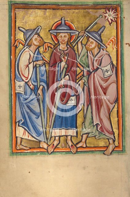 The Road to Emmaus, about 1190-1200. Creator: Unknown.