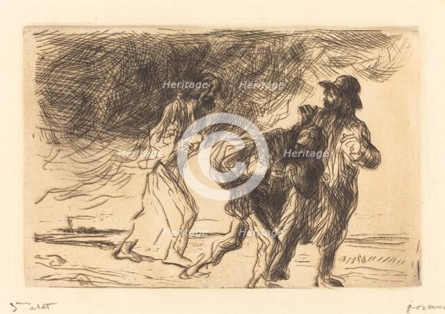 The Road to Emmaus (first plate), 1902/1907. Creator: Jean Louis Forain.