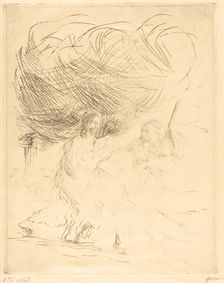 The Road to Emmaus (second plate), 1902/1907. Creator: Jean Louis Forain