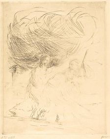 The Road to Emmaus (second plate), 1902/1907. Creator: Jean Louis Forain