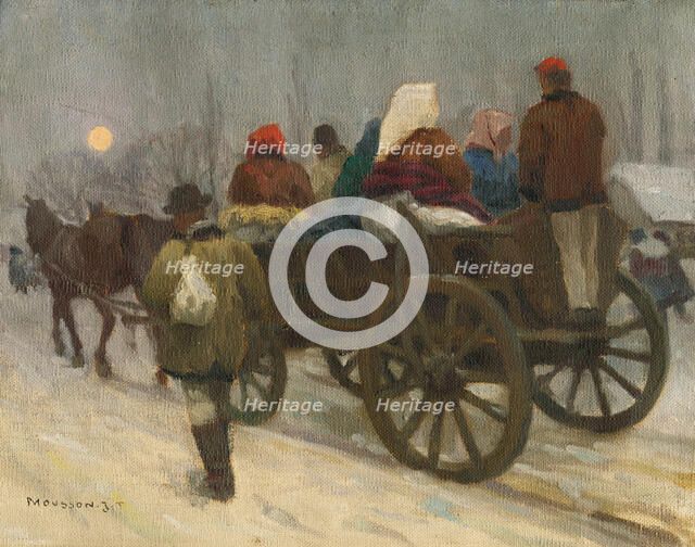 The road to market, c1925. Creator: Teodor Jozef Mousson.