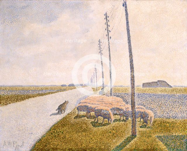 The Road to Nieuport, 1888. Creator: Alfred William Finch.