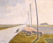 The Road to Nieuport, 1888. Creator: Alfred William Finch