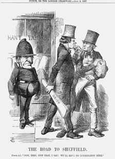 The Road to Sheffield 1867. Creator: John Tenniel