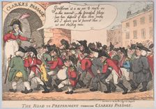 The Road to Preferment Through Clarke's Passage, March 5, 1809., March 5, 1809. Creator: Thomas Rowlandson