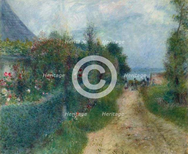 The road to Wargemont, 1879. Creator: Renoir, Pierre Auguste (1841-1919).