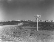 The road to Widtsoe from Panquitah, Utah, 1936. Creator: Dorothea Lange