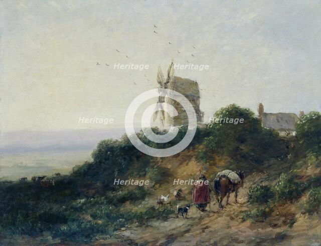 'The road to the mill', 1849. Artist: David Cox the elder.