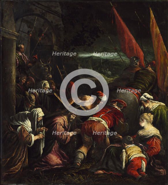 The Road to the Calvary, 16th century. Creator: Bassano, Jacopo, il vecchio (ca. 1510-1592).