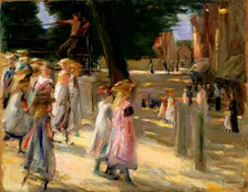 The Road to the School at Edam 19th or early 20th century. Artist: Max Liebermann