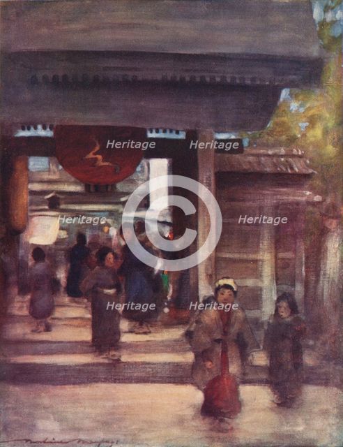 'The Road to the Temple', c1887, (1901). Artist: Mortimer L Menpes.