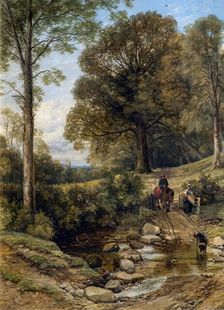 The Road through the Wood, 1830-1849. Creator: Thomas Creswick