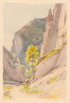 The road through the Zádielska valley, 1930-1932. Creator: Ludovit Cordak