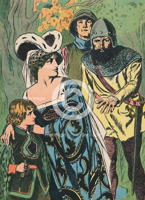 'The Robbers Discover Queen Margaret and the Prince', c1907. Artist: Unknown.