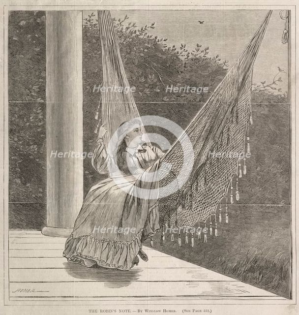The Robin's Note, 1870. Creator: Winslow Homer (American, 1836-1910).