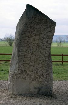 The Rök Runestone, Sweden. Artist: Mats Alm