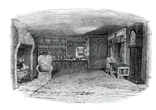 The room in which Burns was born, 1844. Creator: Unknown