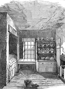 The room in which Livingstone was born, 1874. Creator: Unknown