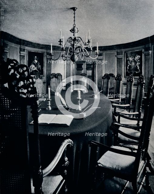 'The Room in the Capitol Where The Executive Council Assembled', c1938. Artist: Unknown.