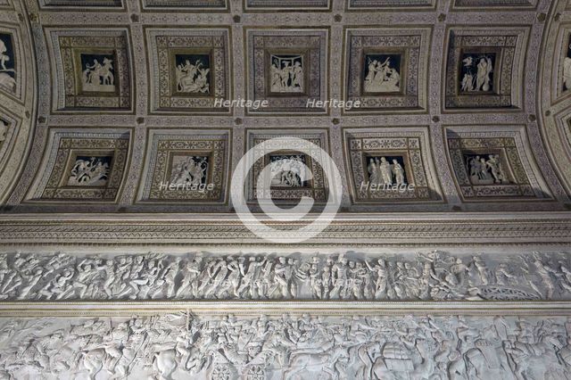 The Room of the Stuccoes (Camera degli Stucchi) of the Palazzo del Tè, 1526-1534. Artist: Primaticcio, Francesco (1504-1570)