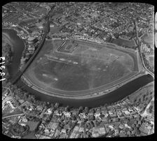 The Roodee, Chester Racecourse, Cheshire, 1950. Creator: Aerofilms