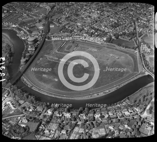 The Roodee, Chester Racecourse, Cheshire, 1950. Creator: Aerofilms.