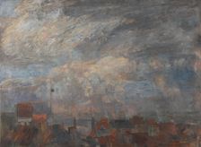 The Rooftops of Ostend, after 1884. Creator: James Ensor